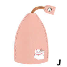 Cute Pull Out Key Case Cartoon Animals Rabbit Cat PU Leather Key Wallets Housekeepers Car Key Holder Case Leather Keychain Pouch by fashioncafee.com