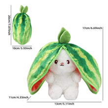 2024 New Bunny Plush Toy Cute Fruit Rabbit Stuffed Animals Transform Cuddly Bunny Plushie Doll for Kids Birthday Gift by DSers