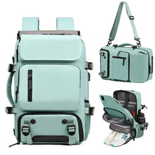 New Women Travel Backpack Waterproof 15 Inch Business Laptop Backpack with Shoe Bag USB Charging Port Hiking Camping Backpack by Dropshipman