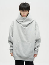 Autumn Ninja Streetwear Turtleneck Hoodies For Men Letter Embroidered Hip Hop Fashion Sweatshirts Y2K Vintage Fleece Hoody by fashioncafee.com