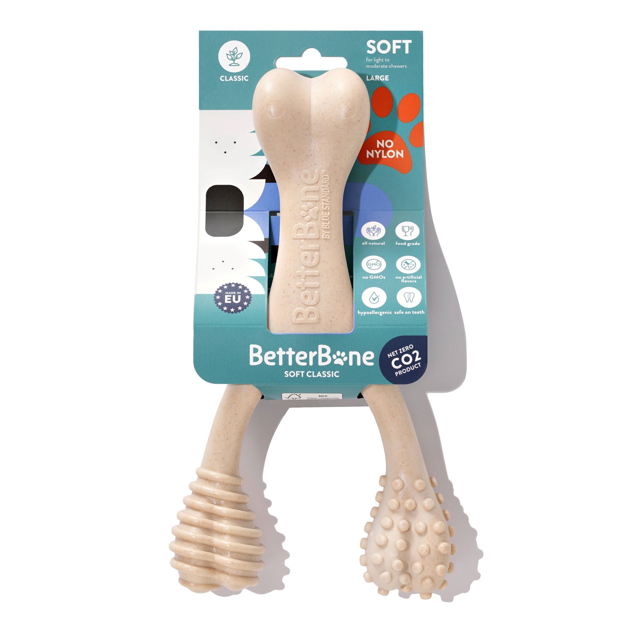 SOFT Durability CHEW TOY: Perfect Natural Chew for Teething Puppies, Senior Dogs & Gentle Chewers | Natural, Eco-Friendly, Non-Toxic by BetterBoney / Buddify
