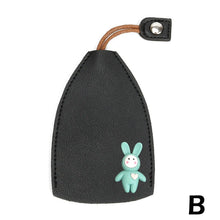 Cute Pull Out Key Case Cartoon Animals Rabbit Cat PU Leather Key Wallets Housekeepers Car Key Holder Case Leather Keychain Pouch by fashioncafee.com