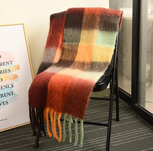 2023 New Men Women Cashmere Scarf Ticked Warm Blanket Colorful Plaid Long Tassels Soft Shawls Neck Wraps Scarves by RUNMEIFA