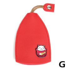 Cute Pull Out Key Case Cartoon Animals Rabbit Cat PU Leather Key Wallets Housekeepers Car Key Holder Case Leather Keychain Pouch by fashioncafee.com