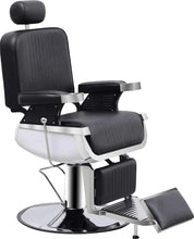 Barber Chair, Heavy Duty Retro Design, Multifunctional Hydraulic Reclining, Height Adjustable, 360 Degree Swivel, Salon Chair by fashioncafee.com
