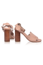 Sakura Block Heel Leather Sandals (Sz. 7 & 9) by ELF / Buddify