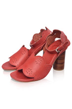 Sakura Block Heel Leather Sandals (Sz. 7 & 9) by ELF / Buddify