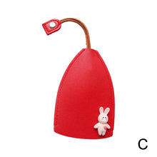 Cute Pull Out Key Case Cartoon Animals Rabbit Cat PU Leather Key Wallets Housekeepers Car Key Holder Case Leather Keychain Pouch by fashioncafee.com