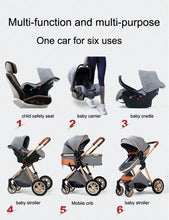 Luxury Portable Travel Pram 3 in 1 Baby Stroller High Landscape Baby Pushchair Baby Travel Stroller Newborn Stroller by fashioncafee.com