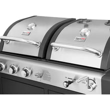 3-Burner Cabinet Gas Grill and Charcoal Grill Combo, Black,3 Stainless Steel Burners Are Made To Last,BBQ Grill Parrilla by RUO WU / Dsers