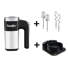 Food Mixer Electric Cuisine Kitchen Blender With Dough Hooks Chrome Egg Beater Hand Mixer Machine For Sweets Bakery Sonifer by SONIFER