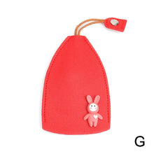 Cute Pull Out Key Case Cartoon Animals Rabbit Cat PU Leather Key Wallets Housekeepers Car Key Holder Case Leather Keychain Pouch by fashioncafee.com