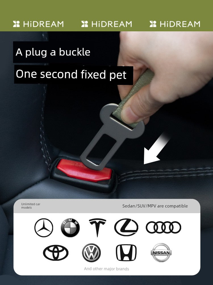 Hidream Pet Car Seat Belt Car Fixed Dog Leash Adjustable Car Travel Pet Dog Leash Dog Leash by Hidream / Zopi
