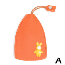 Cute Pull Out Key Case Cartoon Animals Rabbit Cat PU Leather Key Wallets Housekeepers Car Key Holder Case Leather Keychain Pouch by fashioncafee.com