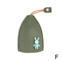 Cute Pull Out Key Case Cartoon Animals Rabbit Cat PU Leather Key Wallets Housekeepers Car Key Holder Case Leather Keychain Pouch by fashioncafee.com