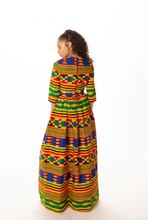 Akuba Maxi African Print Kente Dress