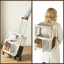 Cats Travel Bag Portable Out Pet Trolley Suitcase Universal Small Dogs Bag Cat Backpack Travel Walking and Camping
