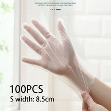 100 Gloves Pieces Of Transparent Vinyl TPE Gloves Latex-Gloves For Laboratory Work For Hairdressing Clean Work Gloves