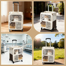 Cats Travel Bag Portable Out Pet Trolley Suitcase Universal Small Dogs Bag Cat Backpack Travel Walking and Camping