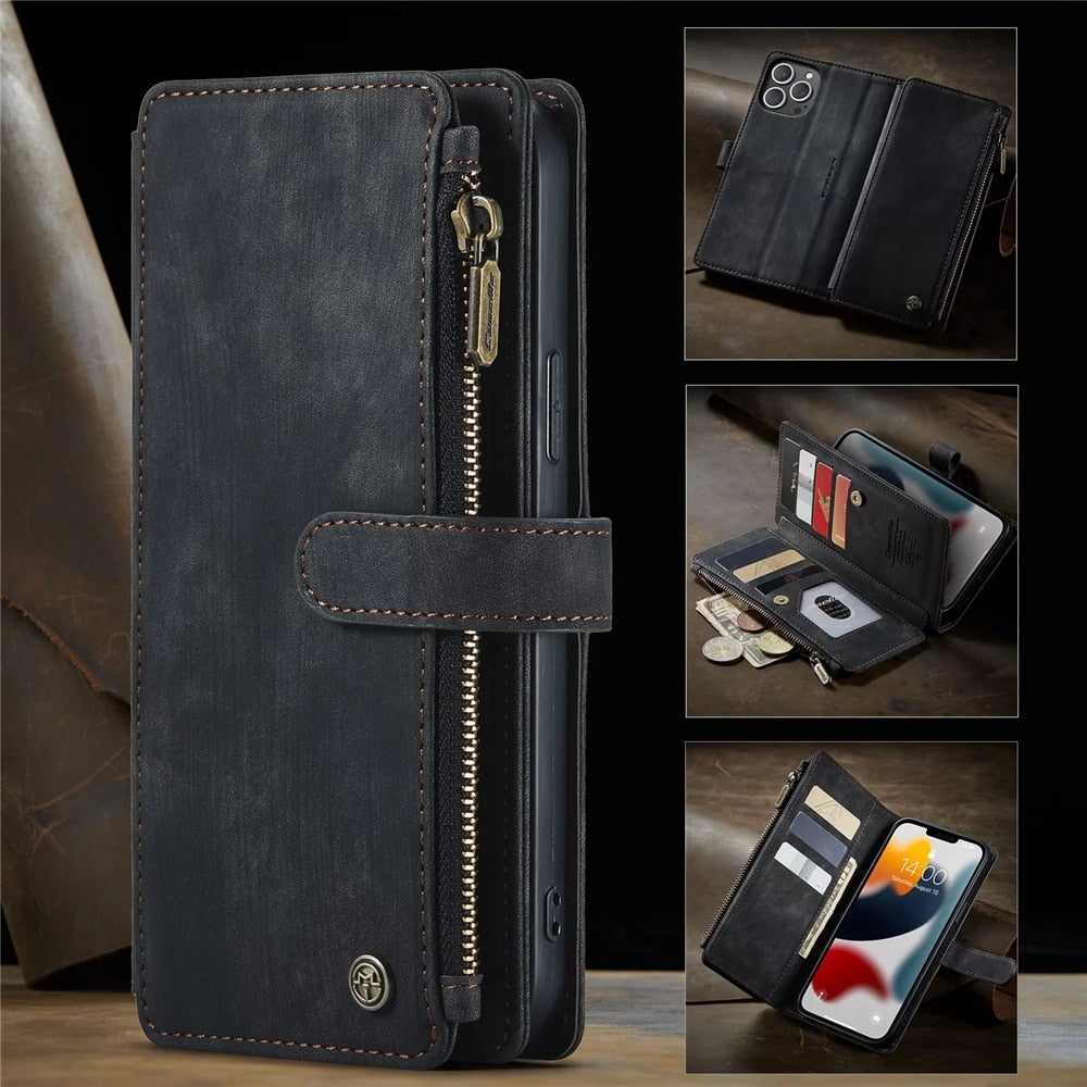 Premium Vegan Leather Wallet Case for iPhone by The Groovalution / Buddify