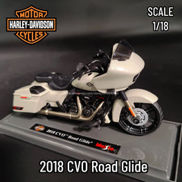 1:18 Harley-Davidson Mini Moto Replica 2018 CVO Road Glide Scale Motorcycle Model Collectible Home Office Miniature Man Toy Gift