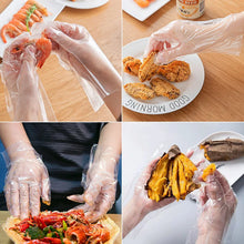500/100pcs Disposable Gloves Food Grade Plastic Transparent Gloves for Restaurant Fried Chicken Pizza Gloves Kitchen Tableware by fashioncafee.com