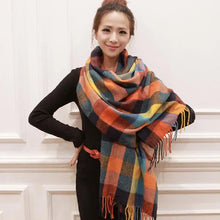 Winter Female Lattice Imitation Cashmere Scarf Autumn And Winter Thick Fashion Warm Wild Scarf Shawl by COOLERFIRE