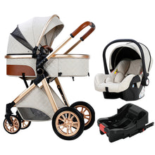 Luxury Portable Travel Pram 3 in 1 Baby Stroller High Landscape Baby Pushchair Baby Travel Stroller Newborn Stroller by fashioncafee.com