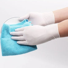 30/60/100PCS White Nitrile Gloves Disposable Household Waterproof Nitrile Gloves Kitchen Dishwashing Pet Bathing Cleaning Tools by fashioncafee.com