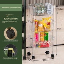 Accessible Luxury Kitchen Storage Rack Floor Mobile Bathroom Trolley Vegetable Basket Vegetable Rack Multi-Layer Storage Rack by fashioncafee.com