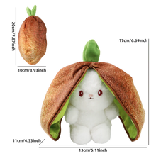 2024 New Bunny Plush Toy Cute Fruit Rabbit Stuffed Animals Transform Cuddly Bunny Plushie Doll for Kids Birthday Gift by DSers