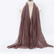 Big Size Crinkle Cotton Hijab Scarf Women Turban Muslim Shawl Plain Bandana Breathable Women's Shawls Foulard Hijab Hood Ramadan by RUNMEIFA