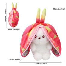 2024 New Bunny Plush Toy Cute Fruit Rabbit Stuffed Animals Transform Cuddly Bunny Plushie Doll for Kids Birthday Gift by DSers