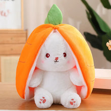 New transformation fruit rabbit plush toys for children with sleep pillow birthday gift female strawberry carrot rabbit dolls by DSers Drop shipping
