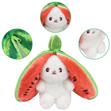 2024 New Bunny Plush Toy Cute Fruit Rabbit Stuffed Animals Transform Cuddly Bunny Plushie Doll for Kids Birthday Gift by DSers