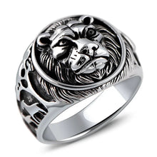 925 Sterling Silver Lion Ring For Men by Infinite Steampunk / Buddify