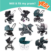 Original Deluxe Universal Fit Sunshade for Prams and Carrycots Blocks 97.5 Percent of UV Better Than a Pram Parasol Doona Compatible by SnoozeShade / Buddify