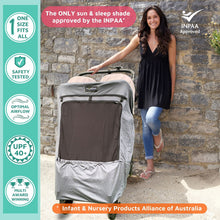 SnoozeShade Twin Deluxe Double Buggy Sun and Sleep Shade Blocks UV Rays Suitable from Birth by SnoozeShade