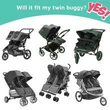 SnoozeShade Twin Deluxe Double Buggy Sun and Sleep Shade Blocks UV Rays Suitable from Birth by SnoozeShade