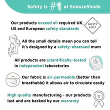 Deluxe for Infant Car Seats 0 to 9 Months Sun and Sleep Shade Blocks Up to 97.5 Percent of UV by SnoozeShade