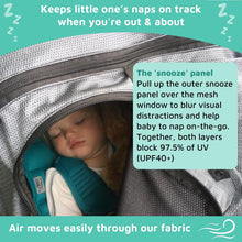 SnoozeShade Twin Deluxe Double Buggy Sun and Sleep Shade Blocks UV Rays Suitable from Birth by SnoozeShade