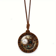 Steampunk Wooden Boho Pendant Necklace by Infinite Steampunk / Buddify