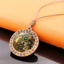 Steampunk Wooden Boho Pendant Necklace by Infinite Steampunk / Buddify