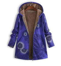 Winter Retro Hooded Cashmere Jacket for Women by ZenDrop Shipping