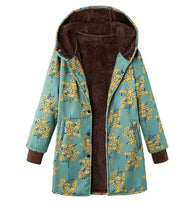 Winter Retro Hooded Cashmere Jacket for Women by ZenDrop Shipping