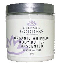 Organic Whipped Body Butter by Glimmer Goddess® Organic Skin Care
