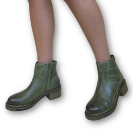 Journey Dip Dyed hand made Green Boot by oobash / Buddify