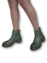 Journey Dip Dyed hand made Green Boot by oobash / Buddify