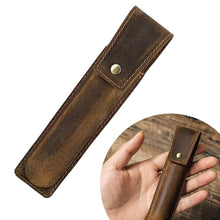Vintage Leather Hard Fountain Pen Case by Infinite Steampunk / Buddify