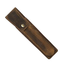 Vintage Leather Hard Fountain Pen Case by Infinite Steampunk / Buddify